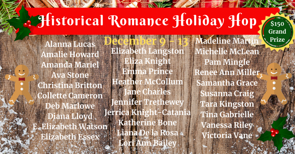 Historical Romance Holiday Hop, Christmas Giveaway, Collette Cameron, Collette Cameron Historical romance 