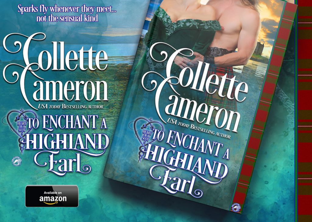 To Enchant a Highland Earl is Here!, Scottish historical romance novel, Collette Cameron historical romance, Highlander romance series, Scottish historical romance new releases 2020, Highlander laird romances, New historical romance releases, 